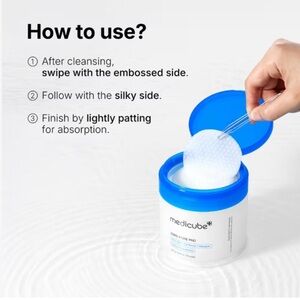 Medicube Zero Pore Pad with Blue Lid 70 Pads NWT